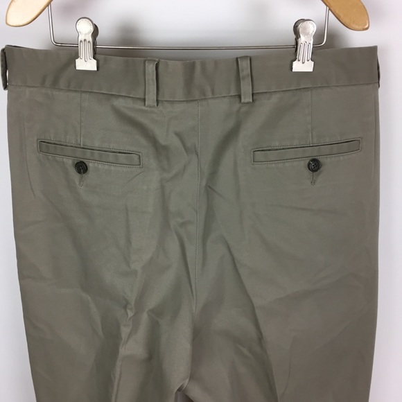 John W. Nordstrom Double Pleated Cotton Pants - Picture 4 of 6